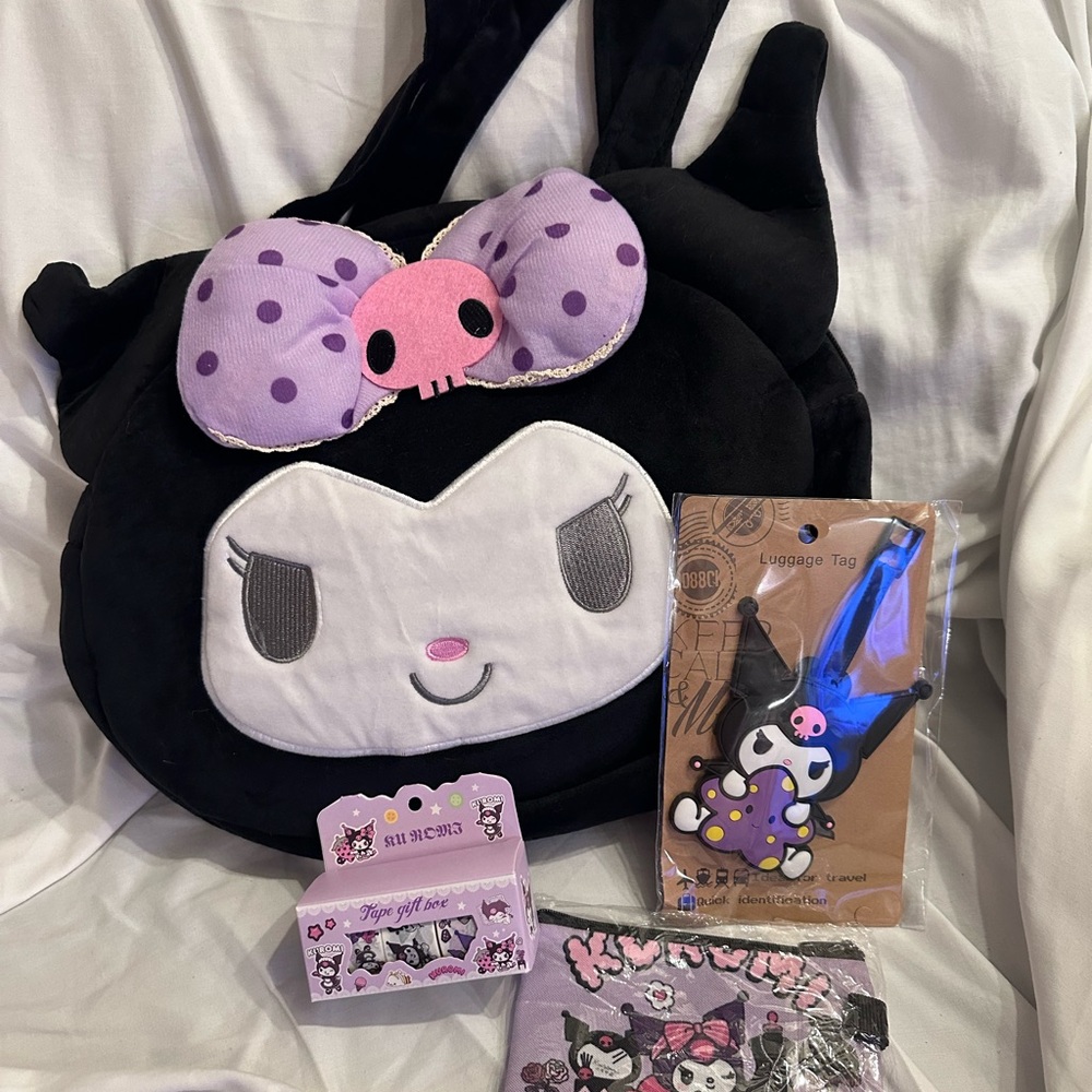 Cute Black and Purple Kids Backpack